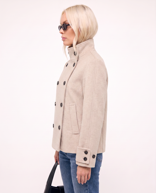 Dubbelknapp kavaj I Beige