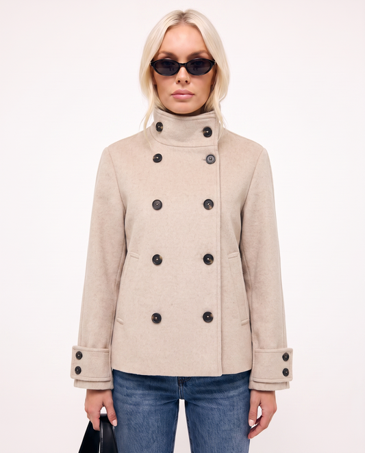 Dubbelknapp kavaj I Beige