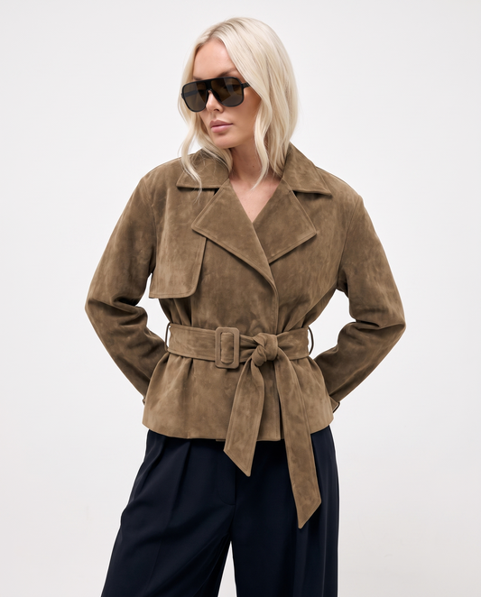 Trenchcoat mocka jacka I Beige