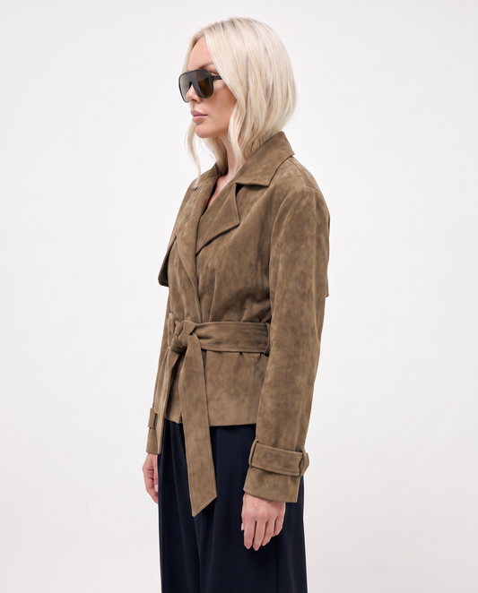 Trenchcoat mocka jacka I Beige