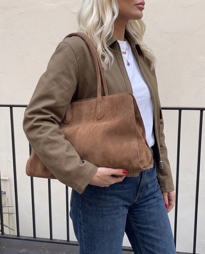 Alicia - Stor toteväska i mocka
